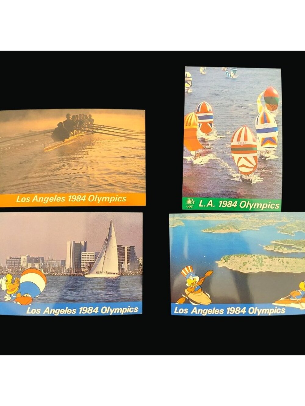 Los Angeles 1984 Olympics Collectible Postcards Set Of 4